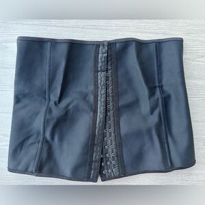 12” corset waist trainer with 3 rows of hooks